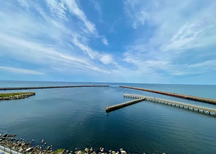 Appart hôtel Marina Z Widokiem Na Morze Darłówko